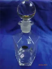 RETRO HEXAGON CRYSTAL DECANTER WITH STOPPER CRISTELLO DEI MEDICI