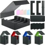 Deck Cases Bundle Hold up to 5000 Trading Cards, Storage Boxes Set Included 4-Ro