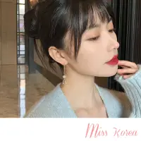 在飛比找momo購物網優惠-【MISS KOREA】韓國設計優雅縷空愛心珍珠長耳線耳環(