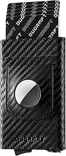 [DUGRAFT] Pop Up Wallet with AirTag Holder, RFID Blocking Air Tag Wallet with Money Clip Smart Credit Card Holder Wallet for Men(AirTag Not Included)