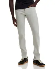 Frame L'Homme Slim Fit Brushed Twill Jeans in Cloud Gray