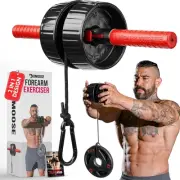 Versatile Forearm Trainer - Ergonomic 2-in-1 Wrist Roller for Strength Training