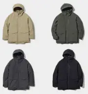 Men Hybrid Down Parka Jacket UNIQLO ”Warmer than The North Face”Fill power 750+