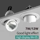 Dimmable Recessed Led Downlight Adjustable angle COB Spot Lights Home
