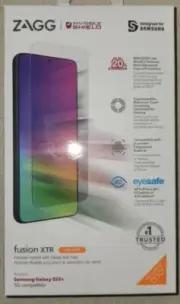 Samsung Galaxy S22+ Screen Protector. Zagg Fusion XTR with D30