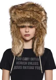 [Namilia] Midnight Faux Fur Hat