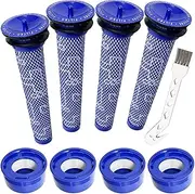 8Pack Filters Replacement for Dyson V7, V8 Animal and Absolute Vacuum, 2 Pre Filters and 2 Post Filters, Compare to Part # 965661-01 & 967478-01 (4pairs)