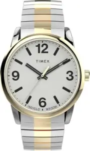 Timex Easy Reader Men TW2U98600 Classic Indiglo Two Tone Quartz Analog Watch