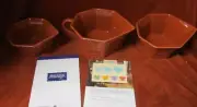 Temptations By Tara Old World Nesting Batter/Mixing Bowls Brown NEW