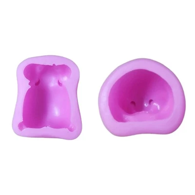 Grade Bakewares Molds Silicone Candy Molds Cute Hamster Shape Fondants