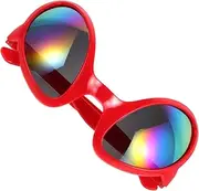 [HOOTNEE] Funny Alien Glasses for Cosplay Carnival Party Photo Booth Props Men's Women's Novelty Eyewear