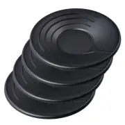 ASR Outdoor 4 Pack 14" Inch Riffled Black Gold Panning Pan Mining Sluice Tool