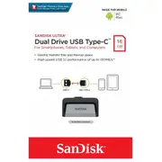 SanDisk 16GB Dual Type-C USB Drive Flash Drive