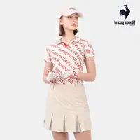 在飛比找momo購物網優惠-【LE COQ SPORTIF 公雞】高爾夫系列 女款卡其x