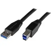 StarTech Active USB 3.0 USB-A to USB-B Cable, M/M, 5m (15ft) - USB3SAB5M