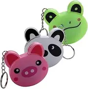 TOBBOMEY 3pcs Animal Keychain Flexible Tape Measure Retractable Body Measuring Tape for Sewing Waist Measurement Crafts Portable Design with Push Button Rewind Function