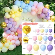 Wedding Macaron Pastel Balloon Arch Garland Kit Baby Shower Birthday Party Decor