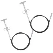 2pcs Flexible Grabber Claw Pick Up Tool 1.6 M Drain Clog Remover Tool Grey