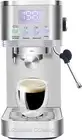 Espresso Machine 20 Bar, LED Display Espresso Maker with Steam Milk Frother for