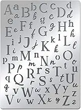 BENECREAT Diary Theme Metal Template Uppercase Letters Lowercase Letter Template