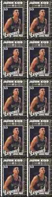 JASON KIDD BASKETBALL LEGEND MINT VIGNETTE STAMP STRIP OF 10 #3