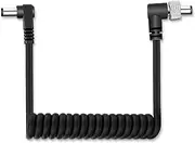 Locking DC 5.5 x 2.5MM to DC 2.5MM Right Angle Monitor Power Spring Cable Compatible with Video Devices PIX-E5 PIX-E7 Monitor Hollyland Mars 400s