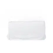 [James Lane] Como Linen Square Ottoman Pure White - 70cm x 70cm