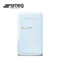 在飛比找momo購物網優惠-【SMEG】彩色復古迷你冰箱34L-粉藍色(FAB5RPB3