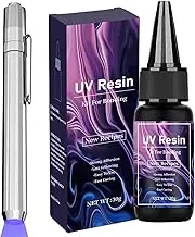 Vgvgaj UV Resin Glue | Craft Making UV Sealant,Transparent Traceless Glass Repair Adhesive, Fast-Drying Craft Sealant for Metal Ceramic
