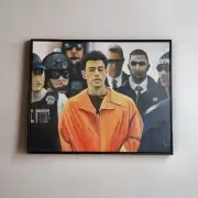 Iconic Luigi Mangione New York Perp Walk • ‘The Original Crime’ • Framed 33x41”