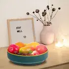 Fruit Serving Plate Rotate Spice Rack Closet Storage Shelf Organizer