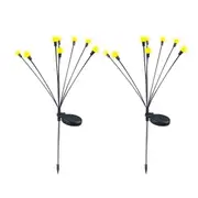 25th Hour Solar Firefly Garden Lights warm white