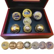 Golden State Warriors 7 Championship Rings w/display box, Stephen Curry