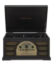Crosley Radio Black Rochester Entertainment Center