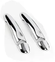 ZAPYVET, for Renault, Latitude, for Samsung, SM5, for Renault, Fluence SM3, for Samsung, L38 2009-2017 Chrome Door Handle Cover Trim Car Stickers Styling Car Door Handle Cover(Black 2dr No Key No But