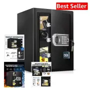 Fireproof Waterproof Safe Box - 1.8 Cubic Feet with Digital Keypad Light