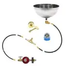 B4BITCK+ 11" FIRE BOWL SS316 Burner COMPLETE DELUXE IN-TABLE FIRE PIT KIT FOR LP