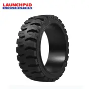 18X5X12-1/8 Tires Wide Track Solid Forklift Press-on Heavy Duty Traction Tire