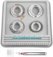 Hobbyworker the Bead Boards Bracelet Sizer Measurement Tool 4 round Grooves