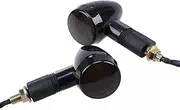 TDR 2pcs LED Turn Signal Lights Indicator, 10mm Universal Fit for Motorcycles, Front & Rear Amber Lights
