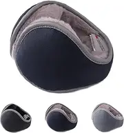 LdawyDE Men's Winter Warm Fleece Earmuffs, Foldable, Reflective, Unisex-Adults, Grey