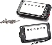 VICASKY Pickup Set Gmc07 for Electric Guitar Black Frame Neck Bridge Pickups Noise Reduction