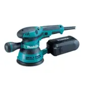 New Makita Random Orbital Sander 240V 125mm with Abrasive Disc, Dust Box & Case