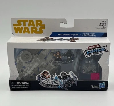 Hasbro Star Wars Micro Force Millennium Falcon vs Tie Fighter