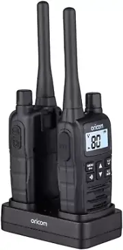 UHF2400 2 Watt Handheld UHF CB Radio Twin Pack - LED Torch, 80 Channels, Duplex,