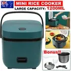 Kitchen Electric Rice Cooker Non-Stick Household Cooking Pot Quick Cooking 1.2L