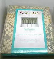 New Waverly Home Classics Astrid Valance 52" X 18" Cream Blue Beige
