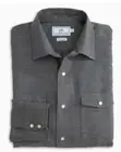 Southern Tide Classic Fit Grey Brushed Twill Snap Toboggan Workshirt Shirt *NEW*
