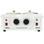 Double Heater Pot Electric Melter Machine Wax Warmer For Hair Removal Beauty