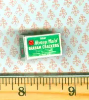Dollhouse Miniature Size Vintage Honey Graham Cracker Box